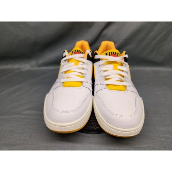 Nike Men's Full Force Low Sneakers Leather White Gold Black Size 8.5 NEW IN BOX - Picture 3 of 12